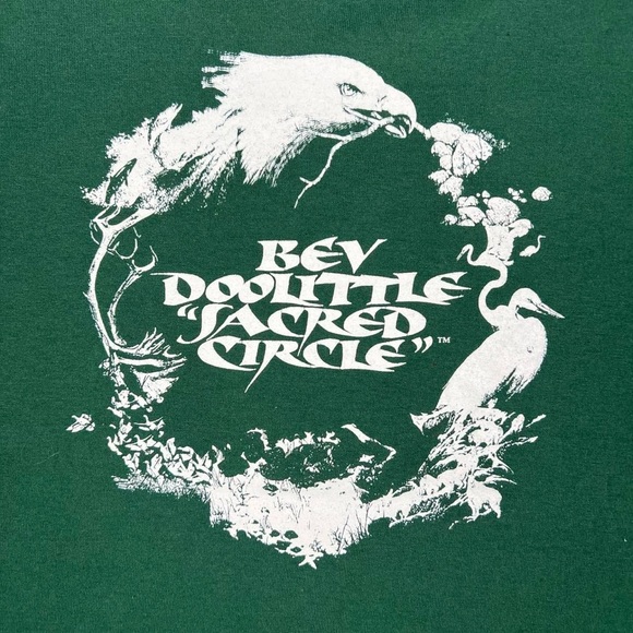 Vintage 90’s Bev Doolittle Sacred Circle Art Tee Shirt - Picture 2 of 7